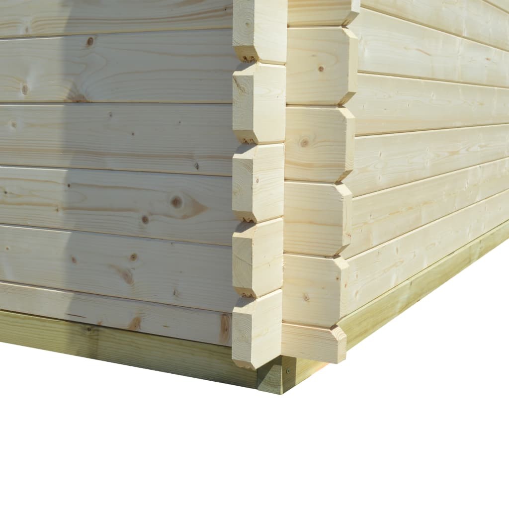 34 mm 4x4 m Garden House Shed Log Timber Cabin Solid Wood